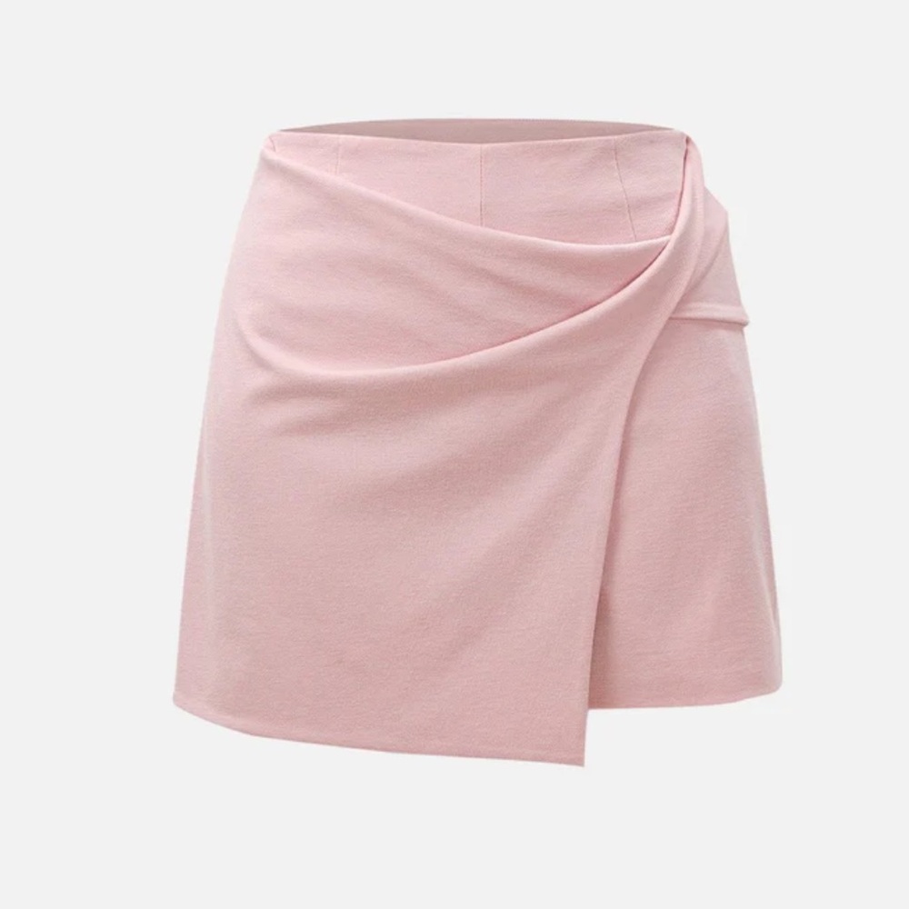 OGL Twist Flap Front Mid-Rise Skort